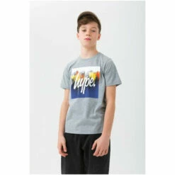 Hype. Grey Union Drips Square T-Shirt -Hype Shop unnamed file 469