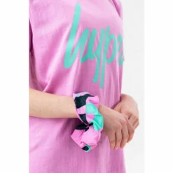 Hype. Girls Purple Groovy Zebra Script T-Shirt, Leggings And Scrunchie Set -Hype Shop unnamed file 4693