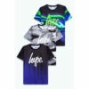 Hype. Boys Blue Drip Camo Wave T-Shirts 3 Pack 2 Hype. Boys Blue Drip Camo Wave T-Shirts 3 Pack -Hype Shop unnamed file 4705