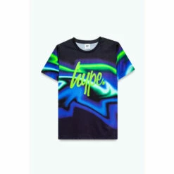 Hype. Boys Blue Drip Camo Wave T-Shirts 3 Pack -Hype Shop unnamed file 4709