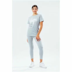 Hype. Girls Grey Script T-Shirt And Legging Set 6 Hype. Girls Grey Script T-Shirt And Legging Set -Hype Shop unnamed file 4737