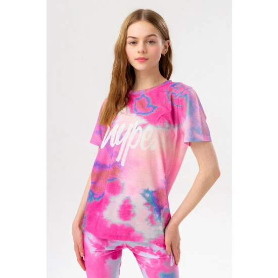 unnamed-file-4745.jpg Hype Girls Pink And Blue Tie Dye Script T-Shirt And Cycling Short Set -Hype Shop unnamed file 4745