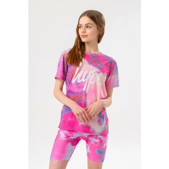unnamed-file-4746.jpg Hype Girls Pink And Blue Tie Dye Script T-Shirt And Cycling Short Set -Hype Shop unnamed file 4746