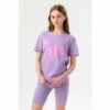 Hype Girls Purple Lilac Script T-Shirt And Cycling Short Set 2 Hype Girls Purple Lilac Script T-Shirt And Cycling Short Set -Hype Shop unnamed file 4757