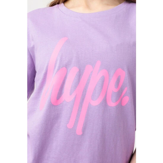 unnamed-file-4760.jpg Hype Girls Purple Lilac Script T-Shirt And Cycling Short Set -Hype Shop unnamed file 4760