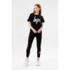 Hype. Girls Black Iridescent Script T-Shirt And Leggings Set 1 Hype. Girls Black Iridescent Script T-Shirt And Leggings Set -Hype Shop unnamed file 4772