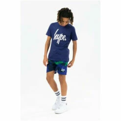 Hype. Blue Reef Spray Script T-Shirt And Shorts Set -Hype Shop unnamed file 4812