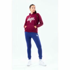 Hype. Kids Burgundy Hoodie And Navy Joggers Set