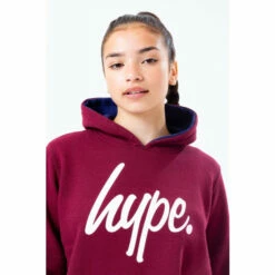 Hype. Kids Burgundy Hoodie And Navy Joggers Set -Hype Shop unnamed file 4834