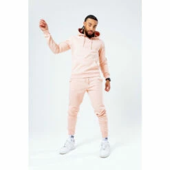 Hype. Natural Desert Sand Scribble Logo Hoodie & Joggers Set