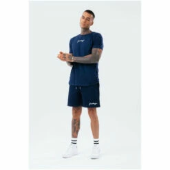 Hype. Mens Navy Blue Shorts And T-Shirt Set 3 Hype. Mens Navy Blue Shorts And T-Shirt Set -Hype Shop unnamed file 4844