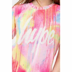 Hype. Girls Pink Spray Drips Script Tee And Short Set 7 Hype. Girls Pink Spray Drips Script Tee And Short Set -Hype Shop unnamed file 4852