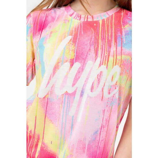 unnamed-file-4852.jpg Hype. Girls Pink Spray Drips Script Tee And Short Set -Hype Shop unnamed file 4852