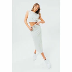 Hype. Nude Sweat Midi Skirt Women's Loungewear Set