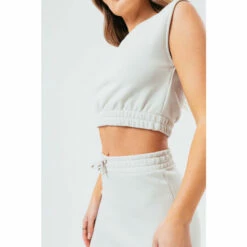 Hype. Nude Sweat Midi Skirt Women's Loungewear Set -Hype Shop unnamed file 4893