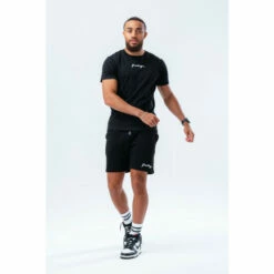 Hype. Mens Black Shorts And T-Shirt Set