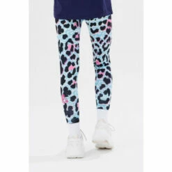 Hype. Blue Ice Leopard Script T-Shirt And Leggings Set -Hype Shop unnamed file 4900