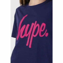 Hype. Blue Ice Leopard Script T-Shirt And Leggings Set -Hype Shop unnamed file 4902