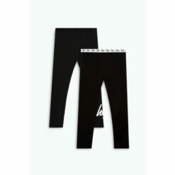 Hype. Girls Black Core Leggings Set Two Pack -Hype Shop unnamed file 4916