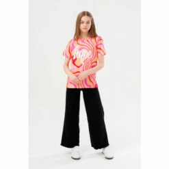 Hype. Girls Pink Groovey Script T-Shirt -Hype Shop unnamed file 500