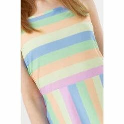 Hype. Girls Pink Pastel Striped Beach Dress -Hype Shop unnamed file 5046