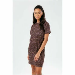 Hype. Brown Choc Cat T-Shirt Dress -Hype Shop unnamed file 5060