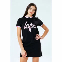 Hype. Black T-Shirt Dress -Hype Shop unnamed file 5068
