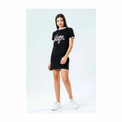 Hype. Black T-Shirt Dress -Hype Shop unnamed file 5069