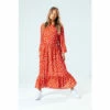 Hype. Womens Brown Brick Spots Dress 2 Hype. Womens Brown Brick Spots Dress -Hype Shop unnamed file 5076