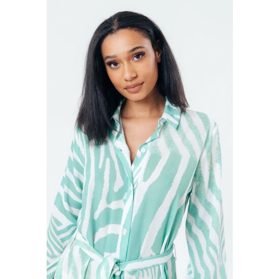 unnamed-file-5122.jpg Hype. White Mint Zebra Women's Shirt Dress -Hype Shop unnamed file 5122