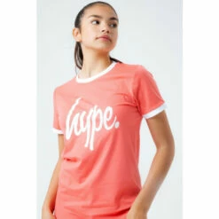 Hype. Kids Coral Orange T Dress -Hype Shop unnamed file 5134