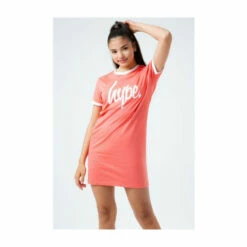 Hype. Kids Coral Orange T Dress -Hype Shop unnamed file 5135