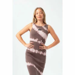 Hype. Womens Grey Tie-Dye Justhype Bodycon Dress -Hype Shop unnamed file 5172