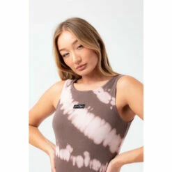 Hype. Womens Grey Tie-Dye Justhype Bodycon Dress -Hype Shop unnamed file 5173