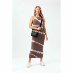 Hype. Womens Grey Tie-Dye Justhype Bodycon Dress -Hype Shop unnamed file 5174