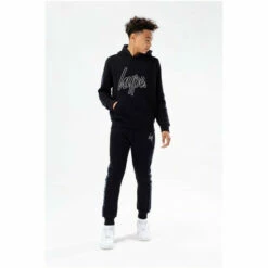 Hype. Boys Black Panelled Script Tracksuit 7 Hype. Boys Black Panelled Script Tracksuit -Hype Shop unnamed file 5181