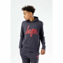 Hype. Boys Grey Red Script Tracksuit 4 Hype. Boys Grey Red Script Tracksuit -Hype Shop unnamed file 5184