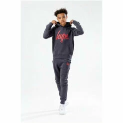 Hype. Boys Grey Red Script Tracksuit 9 Hype. Boys Grey Red Script Tracksuit -Hype Shop unnamed file 5189