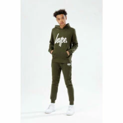 Hype. Boys Green Script Tracksuit