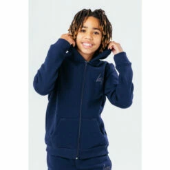 Hype. Unisex Blue Kids Script Zip Tracksuit -Hype Shop unnamed file 5231