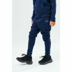 Hype. Unisex Blue Kids Script Zip Tracksuit -Hype Shop unnamed file 5233