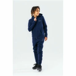 Hype. Unisex Blue Kids Script Zip Tracksuit -Hype Shop unnamed file 5234