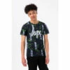 Hype Boys Navy Map Logo Script T-Shirt -Hype Shop unnamed file 524