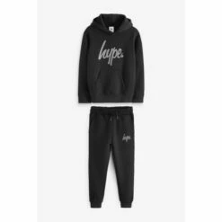 Hype. Boys Black Script Tracksuit