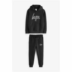 Hype. Boys Black Script Tracksuit -Hype Shop unnamed file 5248