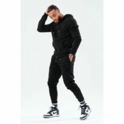 Hype. Mens Black Scribble Zip Tracksuit Set