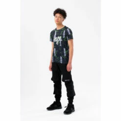 Hype Boys Navy Map Logo Script T-Shirt -Hype Shop unnamed file 526
