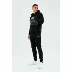 Hype. Mens Black Scribble Tracksuit Set