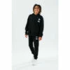 Hype. Black Logo Script Kids Overhead Hoodie And Jogger Tracksuit Set -Hype Shop unnamed file 5274
