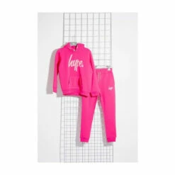 Hype. Kids Tracksuit Loungewear Set Red/black -Hype Shop unnamed file 5285